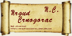 Mrgud Crnogorac vizit kartica